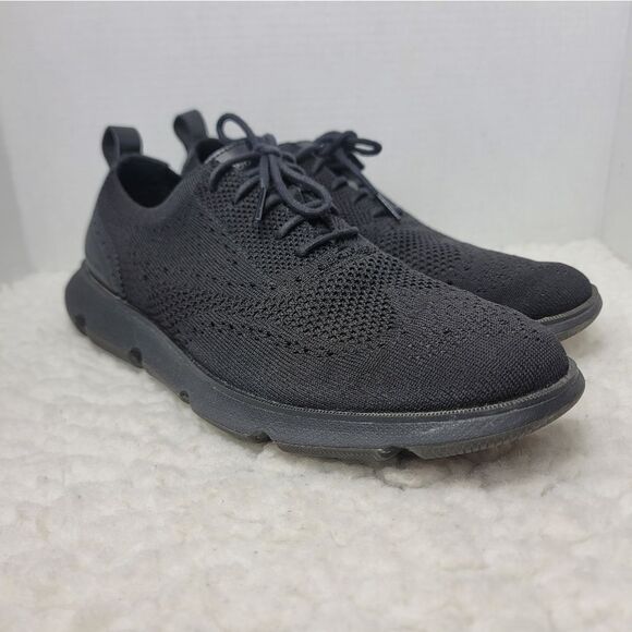 Cole Haan 4.Zerogrand Mens Oxford Shoes Size 9.5 Black Stitchlite Wingtip C35744 main image 9